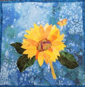 SunFlower Fabric Collage