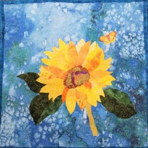 SunFlower Fabric Collage